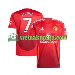 Muškarci Domaći Home Dresova Manchester United Mason Mount 7 2024-2025 Crvena Kratkih Rukava Muškarci Domaći Home Dresova Manchester United Mason Mount 7 2024-2025 Crvena Kratkih Rukava