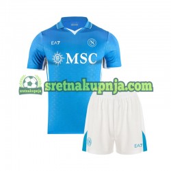 Dječja Domaći Home Dresova Napoli 2024-2025 Kratkih Rukava Dječja Domaći Home Dresova Napoli 2024-2025 Kratkih Rukava