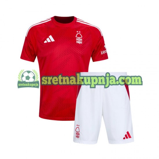 Dječja Domaći Home Dresova Nottingham Forest 2024-2025 Kratkih Rukava