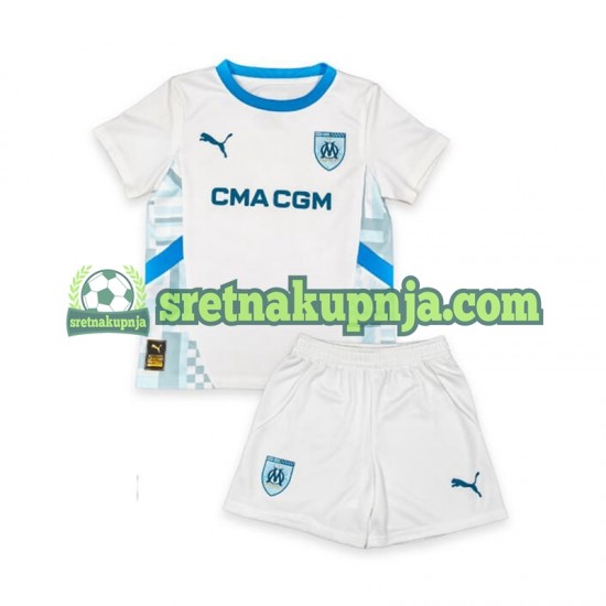 Dječja Domaći Home Dresova Olympique de Marseille 2024-2025 Kratkih Rukava