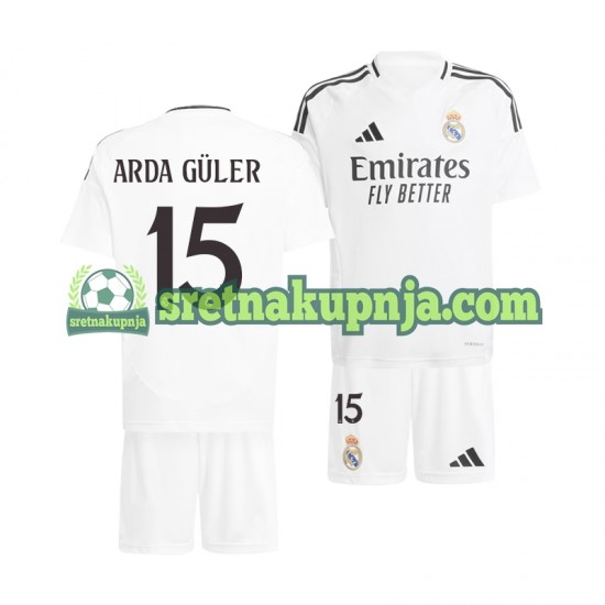 Dječja Domaći Home Dresova Real Madrid Arda Guler 15 2024-2025 Kratkih Rukava