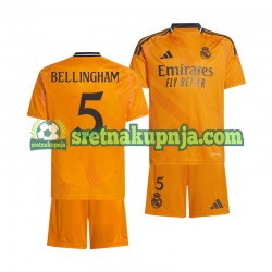 Dječja Gostujući Away Dresova Real Madrid BELLINGHAM 5 2024-2025 Kratkih Rukava Dječja Gostujući Away Dresova Real Madrid BELLINGHAM 5 2024-2025 Kratkih Rukava
