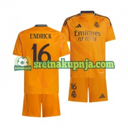 Dječja Gostujući Away Dresova Real Madrid ENDRICK 16 2024-2025 Kratkih Rukava Dječja Gostujući Away Dresova Real Madrid ENDRICK 16 2024-2025 Kratkih Rukava