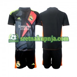 Dječja Gostujući Away Golmanski Dresova Real Madrid 2024-2025 Crno Kratkih Rukava Dječja Gostujući Away Golmanski Dresova Real Madrid 2024-2025 Crno Kratkih Rukava