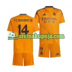 Dječja Gostujući Away Dresova Real Madrid Tchouameni 14 2024-2025 Kratkih Rukava Dječja Gostujući Away Dresova Real Madrid Tchouameni 14 2024-2025 Kratkih Rukava