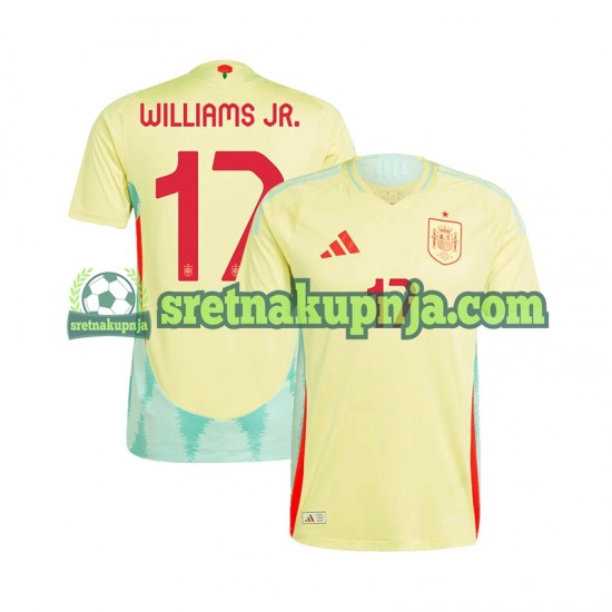 Muškarci Gostujući Away Dresova Španjolska WILLIAMS JR 17 Euro 2024 Kratkih Rukava