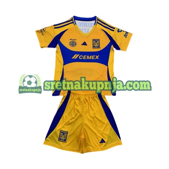 Dječja Domaći Home Dresova Tigres UANL 2024-2025 Kratkih Rukava
