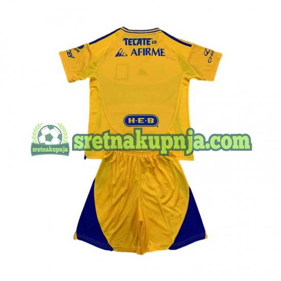 Dječja Domaći Home Dresova Tigres UANL 2024-2025 Kratkih Rukava