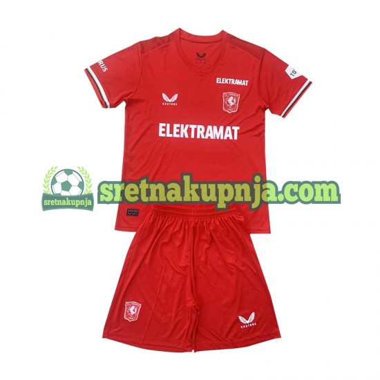 Dječja Domaći Home Dresova Twente 2024-2025 Kratkih Rukava