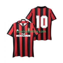 Muškarci Domaći Home Dresova AC Milan 10 Retro 1988 1989 Kratkih Rukava