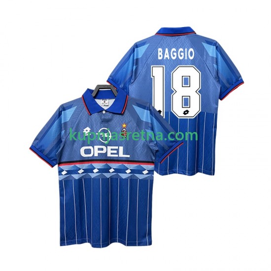 Muškarci Gostujući Away Dresova AC Milan BAGGIO 18 Retro 1995 1996 Kratkih Rukava