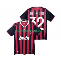 Muškarci Domaći Home Dresova AC Milan BECKHAM 32 Retro 2009 2010 Kratkih Rukava