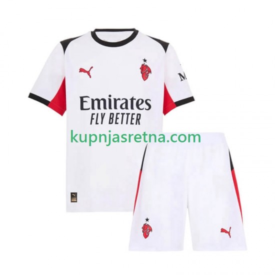 Dječja Gostujući Away Dresova AC Milan 2025-2026 Kratkih Rukava
