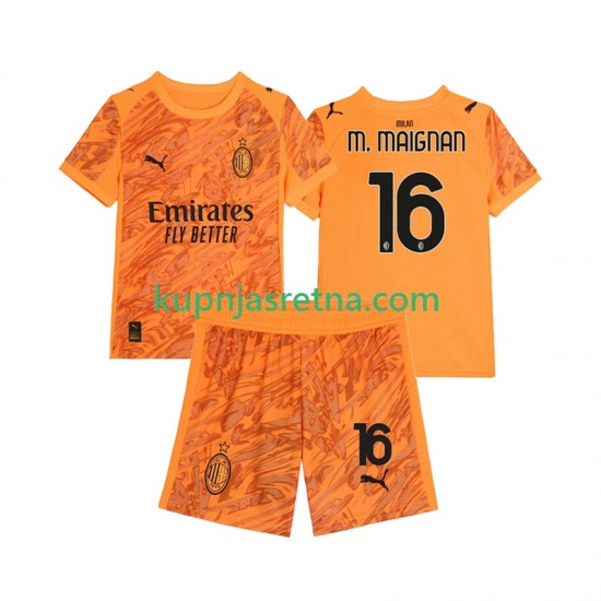 Dječja Treći Golmanski Dresova AC Milan Mike Maignan 16 2025-2026 Kratkih Rukava