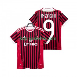 Muškarci Domaći Home Dresova AC Milan INZAGHI 9 Retro 2011 2012 Kratkih Rukava
