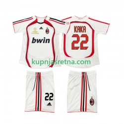 Dječja Gostujući Away Dresova AC Milan KAKA 22 Retro 2006 2007 Kratkih Rukava