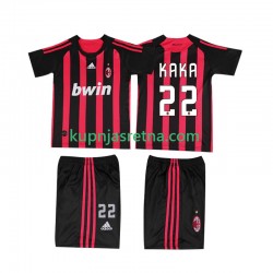 Dječja Domaći Home Dresova AC Milan KAKA 22 Retro 2008 2009 Kratkih Rukava