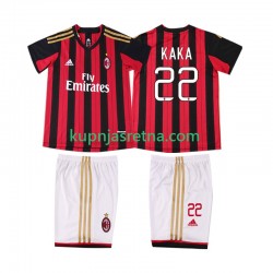 Dječja Domaći Home Dresova AC Milan KAKA 22 Retro 2013 2014 Kratkih Rukava