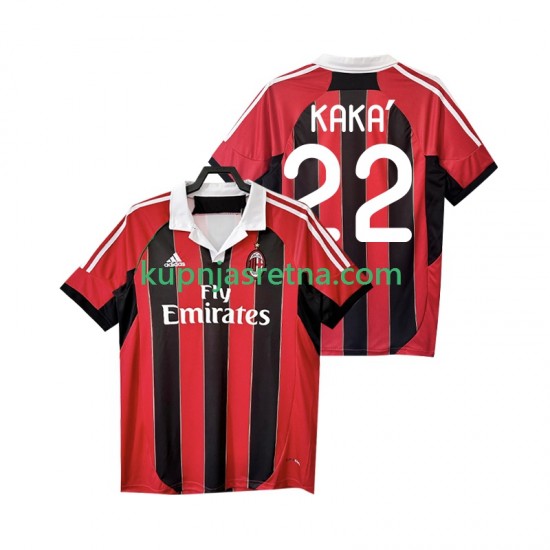 Muškarci Domaći Home Dresova AC Milan KAKA 22 Retro 2012 2013 Kratkih Rukava