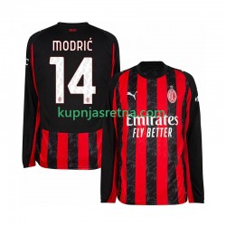 Muškarci Domaći Home Dresova AC Milan Luca Modric 14 2025-2026 Dugim Rukavima Muškarci Domaći Home Dresova AC Milan Luca Modric 14 2025-2026 Dugim Rukavima