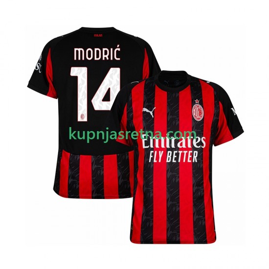 Muškarci Domaći Home Dresova AC Milan Luca Modric 14 2025-2026 Kratkih Rukava