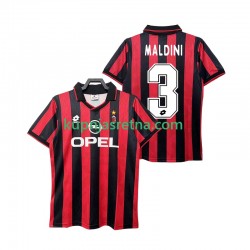 Muškarci Domaći Home Dresova AC Milan MALDINI 3 Retro 1995 1996 Kratkih Rukava