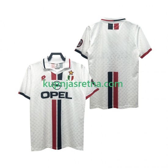 Muškarci Gostujući Away Dresova AC Milan Retro 1996 1997 Kratkih Rukava