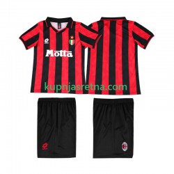 Dječja Domaći Home Dresova AC Milan Retro 1993 1994 Kratkih Rukava