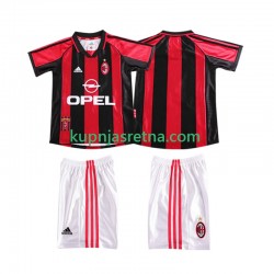 Dječja Domaći Home Dresova AC Milan Retro 1998 1999 Kratkih Rukava
