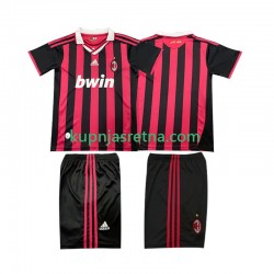 Dječja Domaći Home Dresova AC Milan Retro 2009 2010 Kratkih Rukava