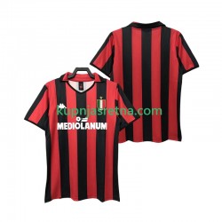 Muškarci Domaći Home Dresova AC Milan Retro 1988 1989 Kratkih Rukava
