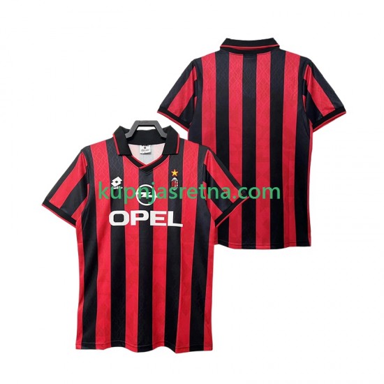 Muškarci Domaći Home Dresova AC Milan Retro 1995 1996 Kratkih Rukava