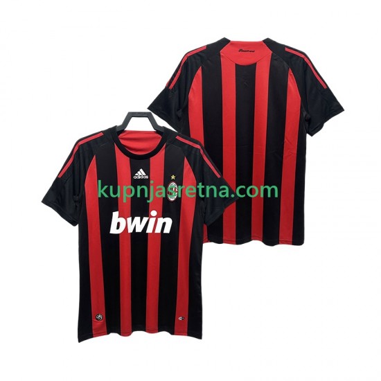 Muškarci Domaći Home Dresova AC Milan Retro 2008 2009 Kratkih Rukava