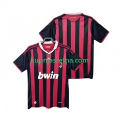 Muškarci Domaći Home Dresova AC Milan Retro 2009 2010 Kratkih Rukava Muškarci Domaći Home Dresova AC Milan Retro 2009 2010 Kratkih Rukava