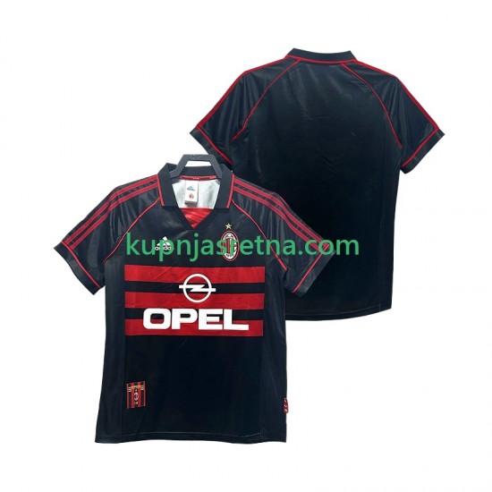 Muškarci Treći Dresova AC Milan Retro 1998 1999 Kratkih Rukava