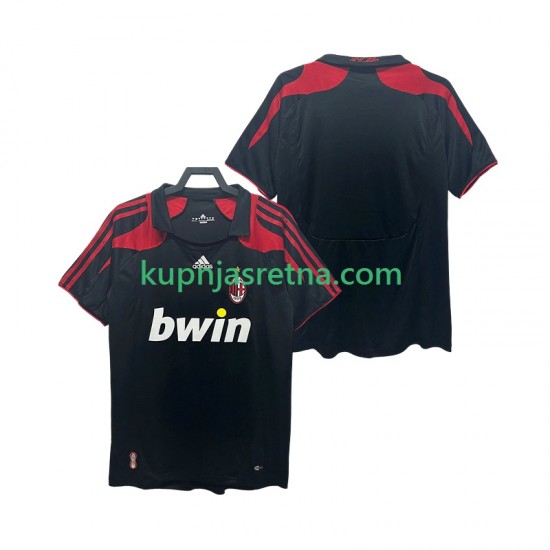 Muškarci Treći Dresova AC Milan Retro 2007 2008 Kratkih Rukava