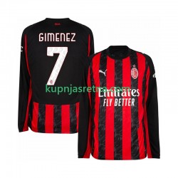 Muškarci Domaći Home Dresova AC Milan Santiago Gimenez 7 2025-2026 Dugim Rukavima