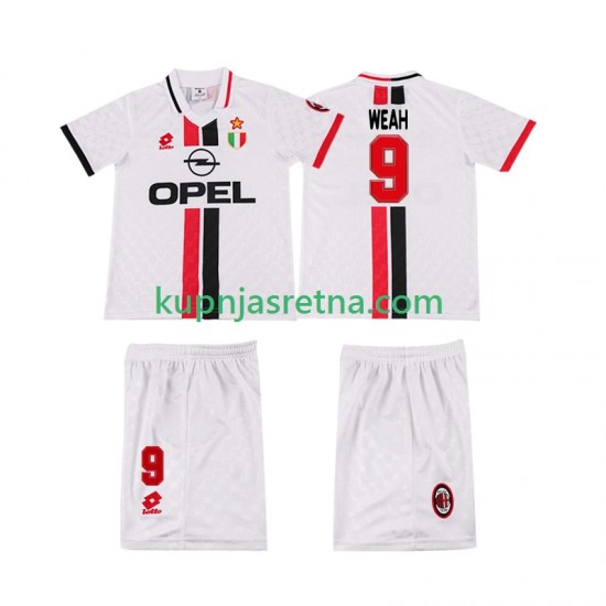 Dječja Gostujući Away Dresova AC Milan WEAH 8 Retro 1996 1997 Kratkih Rukava