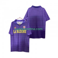 Muškarci Domaći Home Dresova ACF Fiorentina Retro 1989 1990 Kratkih Rukava Muškarci Domaći Home Dresova ACF Fiorentina Retro 1989 1990 Kratkih Rukava