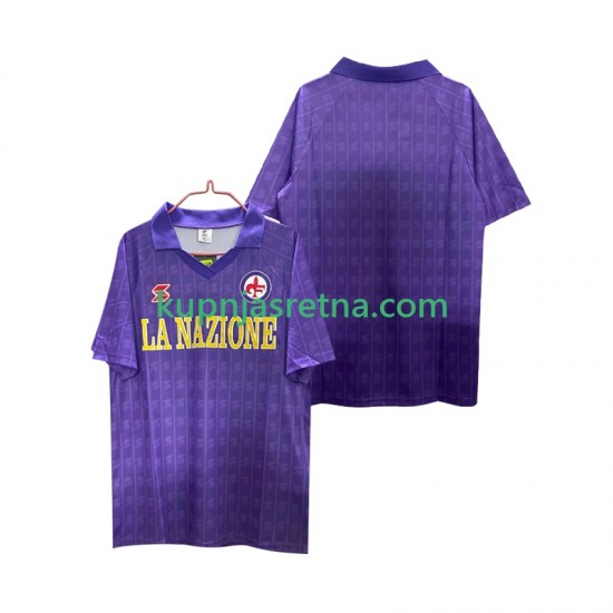 Muškarci Domaći Home Dresova ACF Fiorentina Retro 1989 1990 Kratkih Rukava