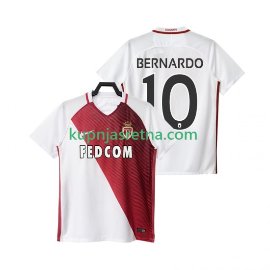 Muškarci Domaći Home Dresova AS Monaco BERNARDO 10 2016 2017 Kratkih Rukava