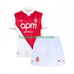Dječja Domaći Home Dresova AS Monaco 2025-2026 Kratkih Rukava Dječja Domaći Home Dresova AS Monaco 2025-2026 Kratkih Rukava