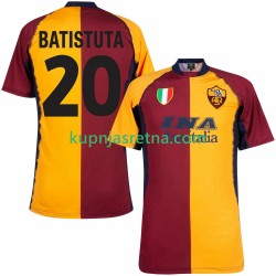 Muškarci Domaći Home Dresova Roma Batistuta 20 Retro 2000 2001 Kratkih Rukava Muškarci Domaći Home Dresova Roma Batistuta 20 Retro 2000 2001 Kratkih Rukava