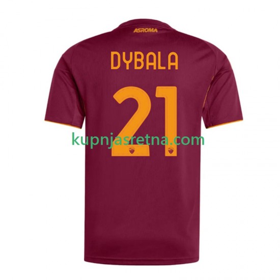 Muškarci Domaći Home Dresova Roma Dybala 21 2025-2026 Kratkih Rukava