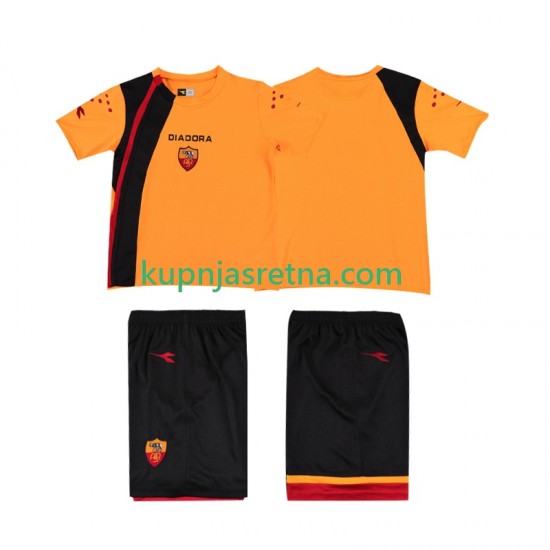 Dječja Domaći Home Dresova Roma Retro 2005-2006 Kratkih Rukava