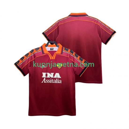 Muškarci Domaći Home Dresova Roma Retro 1998 1999 Kratkih Rukava
