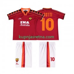 Dječja Domaći Home Dresova Roma TOTTI 10 Retro 1998 1999 Kratkih Rukava Dječja Domaći Home Dresova Roma TOTTI 10 Retro 1998 1999 Kratkih Rukava