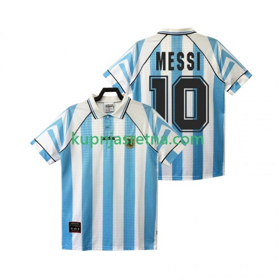 Muškarci Domaći Home Dresova Argentina Lionel Messi 10 Retro 1996 1997 Kratkih Rukava