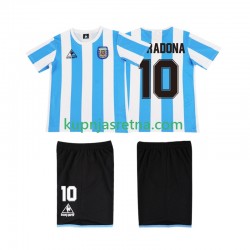 Dječja Domaći Home Dresova Argentina MARADONA 10 Retro 1986 Kratkih Rukava