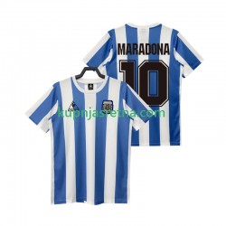 Muškarci Domaći Home Dresova Argentina MARADONA 10 Retro 1986 Kratkih Rukava